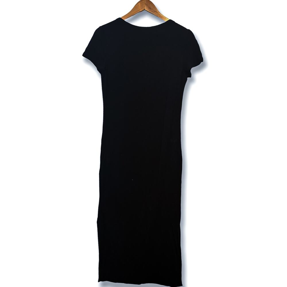 3 FOR $50! 🎁 AMOUR VERT Black Miley Softest Dream Knit Midi T-Shirt Dres… - Picture 3 of 7
